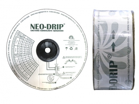 капельная лента neo-drip (толщина 8 mils), шаг 20 см, вылив 0,75 л/ч - 2500 м